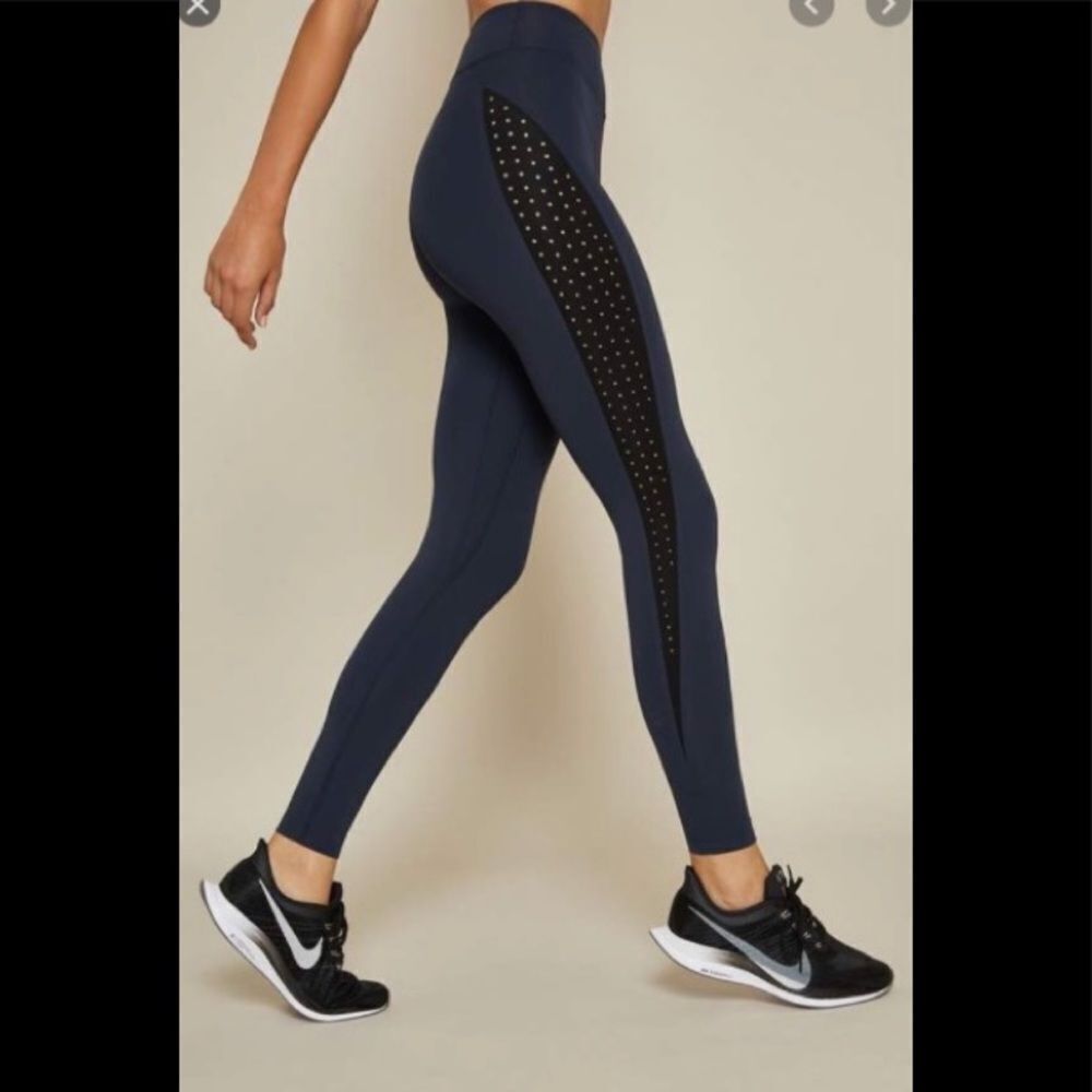 NEW DLC black blue Total Eclipse leggings XS